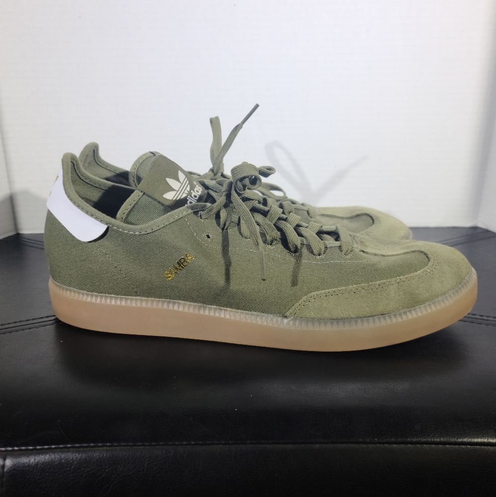Adidas Samba (Olive Green Canvas)